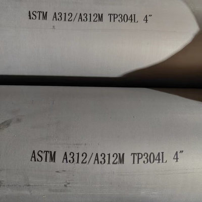 ASTM TP304L シームレスステンレス鋼管 酸洗つや消し仕上げ 建築装飾用